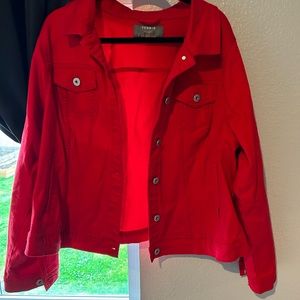 Torrid Red Jean Jacket